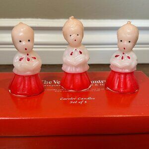 The Vermont Country Store- Vintage Caroler Candles - Set of 3